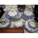 Keyling & Co, blue and white dinner service. Not available for in-house P&P