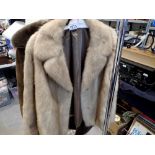 Small faux fur coat. Not available for in-house P&P