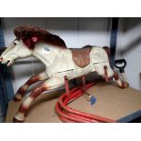 Metal rocking horse. Not available for in-house P&P