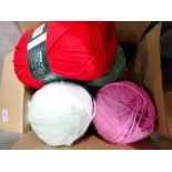 Woolcraft Arran knitting wool, 400g, 75% acrylic/25% new wool 880, six balls in total. Not available