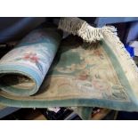 Two Ikea Chinese wool carpets, 57 x 100 cm. Not available for in-house P&P