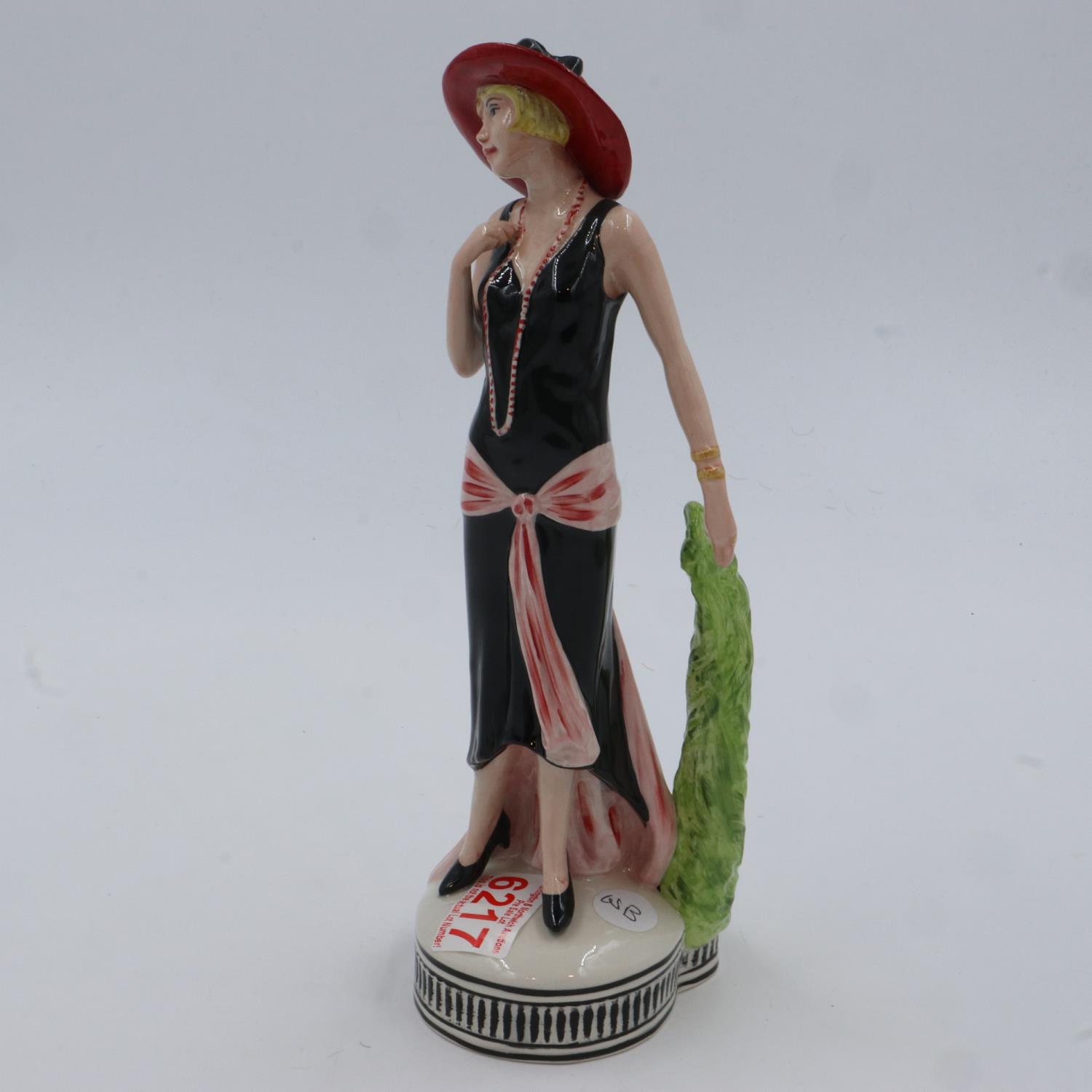 Lionel and Lorna Bailey limited edition figurine, Sarah, 6/40, H: 27 cm, no chips or cracks. UK P&