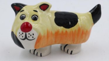 Lorna Bailey dog, Doodle 1/1, H: 13 cm. UK P&P Group 1 (£16+VAT for the first lot and £2+VAT for
