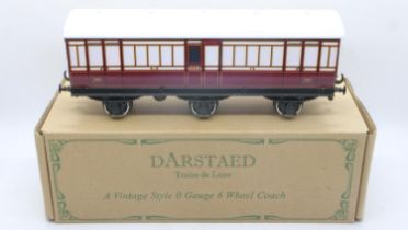 ***WITHDRAWN***Vintage style O gauge six coach. UK P&P Group 1 (£16+VAT for the first lot and £2+VAT