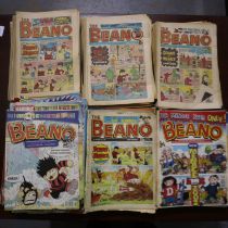 One hundred and seventy eight 2000s Beano comics. UK P&P Group 3 (£30+VAT for the first lot and £8+