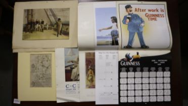 Mixed ephemera including prints and maps. UK P&P Group 1 (£16+VAT for the first lot and £2+VAT for