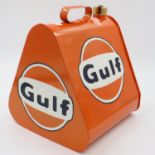 Large orange Golf petrol can, H: 33 cm. UK P&P Group 2 (£20+VAT for the first lot and £4+VAT for