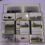 Large quantity of RAF,USAF and other military aircraft photographs, housed in albums,