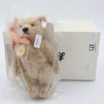 Steiff mohair bear in unopened dust bag, boxed, H: 27 cm. UK P&P Group 2 (£20+VAT for the first