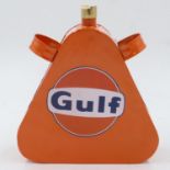 Orange Golf oil can, H: 24 cm. UK P&P Group 3 (£30+VAT for the first lot and £8+VAT for subsequent