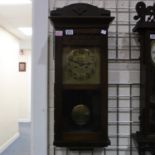 H-IO R Longnor wall clock, not working, H: 73 cm. Not available for in-house P&P