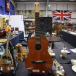 Spanish classical 4/4 acoustic guitar by Almeria, no tuners/strings. Not available for in-house P&P