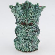 Anita Harris Tree Man vase, signed in gold, no chips or cracks, 20 cm H. UK P&P Group 1 (£16+VAT for