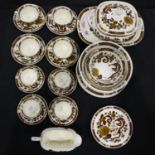 Myott Meakin dinner service of 32 pieces in the Dragon of Kowloon pattern, no chips or cracks. Not