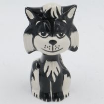 Lorna Bailey cat, Doza, H: 14 cm. UK P&P Group 1 (£16+VAT for the first lot and £2+VAT for
