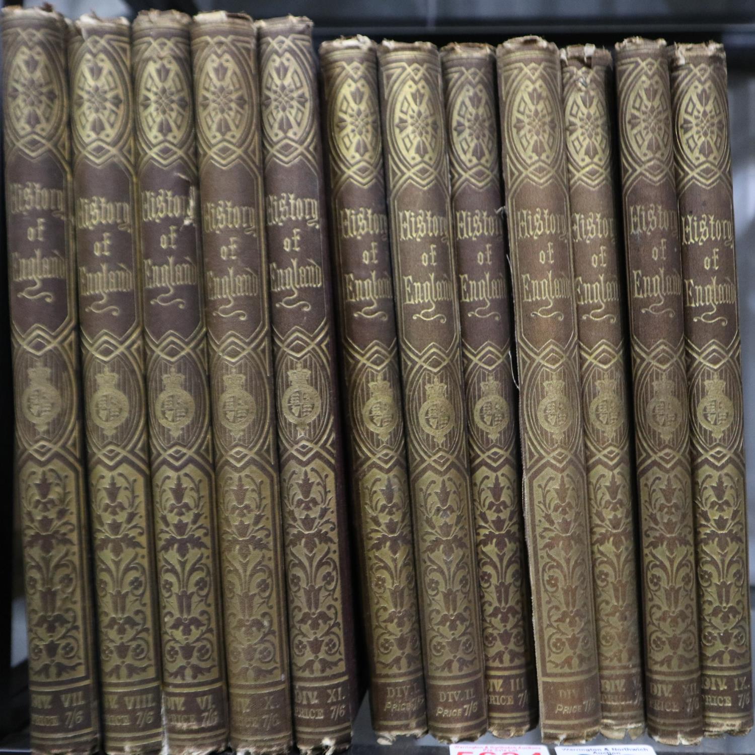 History of England, David Hume, twelve volumes. Not available for in-house P&P