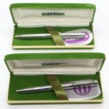 Two 1970's new old stock waterman multi-biro pens, each with paperwork. UK P&P Group 1 (£16+VAT