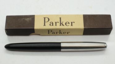 Parker 52 ballpoint pen, boxed with purchase receipt. UK P&P Group 1 (£16+VAT for the first lot
