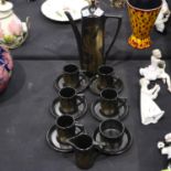 Portmeirion Magic Kingdom 14 piece coffee service in the Phoenix pattern, no chips or cracks. Not