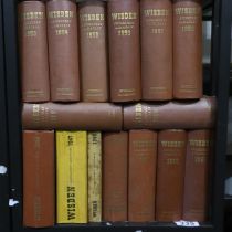 Fifteen copies of Wisden, earliest 1946. Not available for in-house P&P