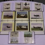 Large quantity of RAF,USAF and other military aircraft photographs, housed in albums,