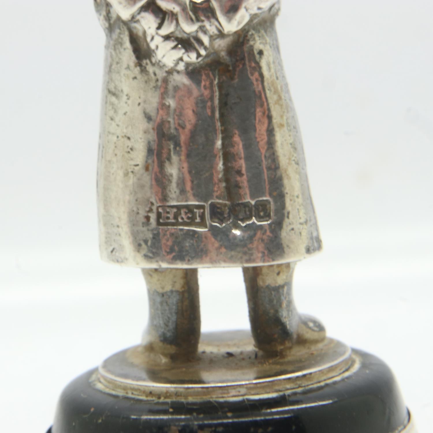 Hallmarked silver 1968 presentation lifeboat figure, H: 80 mm. UK P&P Group 1 (£16+VAT for the first - Image 3 of 3