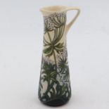 Kerri Goodwin for Moorcroft, a small slim floral jug, no chips or cracks, H: 18 cm. UK P&P Group