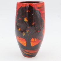 Anita Harris vase in the Sycamore Tree pattern, signed in gold, H: 24 cm. UK P&P Group 2 (£20+VAT