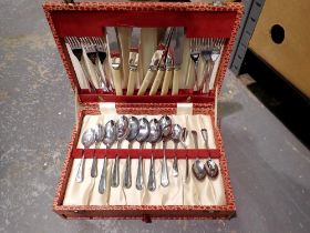 Thirty six piece boxed cutlery set, complete. Not available for in-house P&P