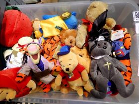 Quantity of Disney plush toys, new old stock. Not available for in-house P&P