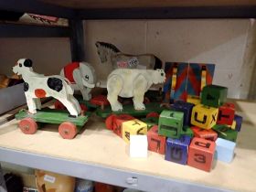 Mixed children's Colourlong toys and letter bricks. Not available for in-house P&P