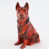 Anita Harris German Shepherd, signed in gold, no cracks or chips, H: 12 cm. UK P&P Group 1 (£16+