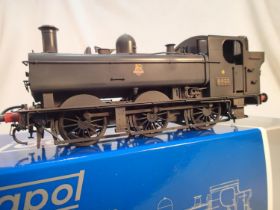 Dapol O gauge 75-024-003 class 64XX, Pannier tank, 6435, black, early crest, weathered, near mint,