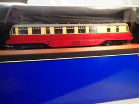 Heljan O gauge, 1902, railcar crimson/cream, No. 21, as new/boxed. UK P&P Group 1 (£16+VAT for the