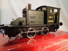 Ixion O gauge Fowler diesel mechanical, Great Western green, near mint, storage wear to box. UK P&