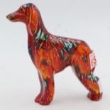 Anita Harris Afghan hound, signed in gold, no cracks or chips, H: 15 cm. UK P&P Group 1 (£16+VAT for