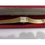 Ladies wristwatch, by Montine of Switzerland, in a red case. UK P&P Group 1 (£16+VAT for the first