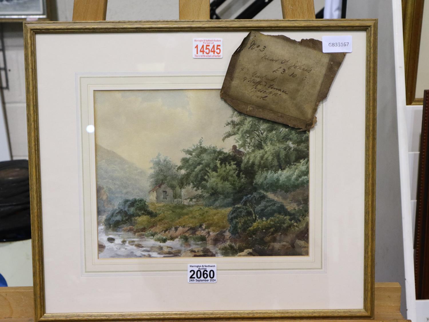 F A Garland (18th/19th century): watercolour, Near St Johns, signed and dated 1820, image 28 x 22 - Image 2 of 4