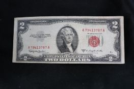 1953 C 2 Dollar Bill