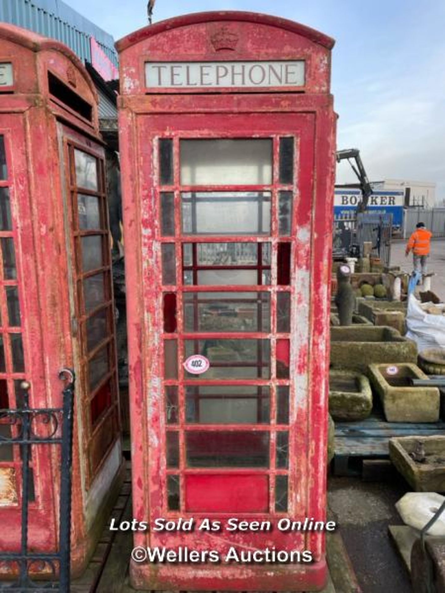 AN ORIGINAL K6 BRITISH RED TELEPHONE BOX, 245CM (H) X 88CM (W) X 88CM (D) - Image 7 of 9