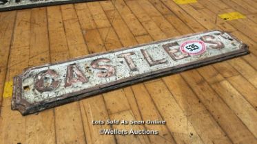 CASTLE ST CAST IRON SIGN