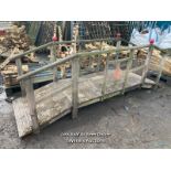 ORIENTAL STYLE POND BRIDGE, APPROX. 280CM (L) X 104CM (H)