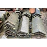 MIXED PALLET OF APPROX. 35X BLUE RIDGE ROOF TILES, MOSTLY 19", 110 ANGLE