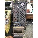 A QUANTITY OF CAST IRON GRATES AND COVERS