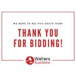 Thank you for bidding with Wellers today!