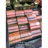 PALLET OF APPROX. 18X 12" RED COPING STONE