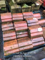 PALLET OF APPROX. 18X 12" RED COPING STONE