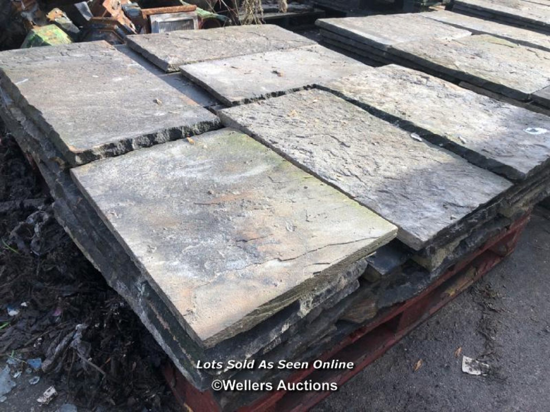 PALLET OF STONE FLAGS, APPROX 7 SQUARE METRES, 3/4" THICK - Image 3 of 3