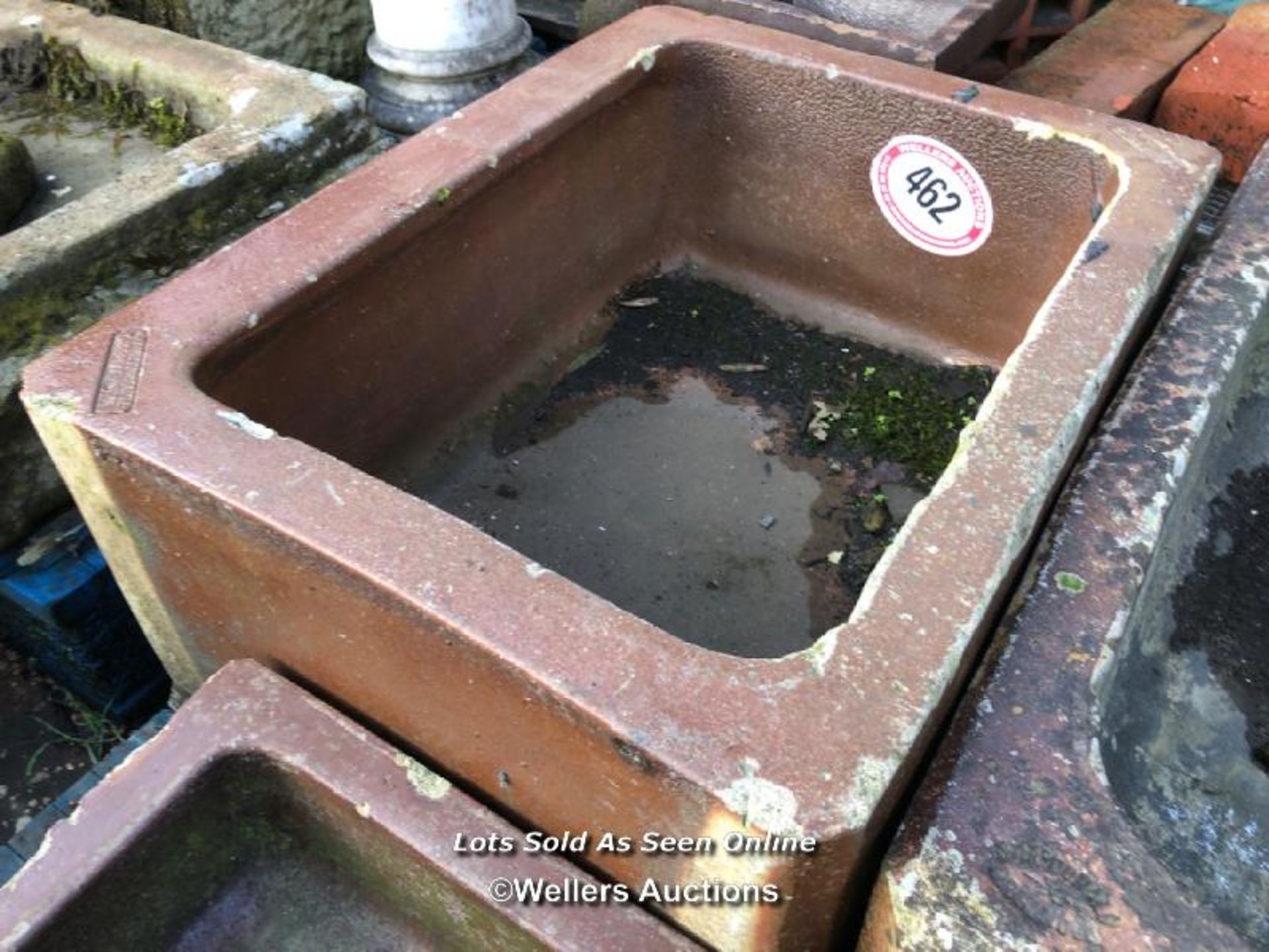 TWO SALT GLAZED J. JAMESON AND J. MACDONALD TROUGHS WITH OTHER ASSORTED STONE WARE - Image 3 of 4