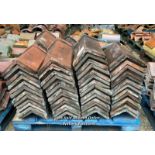 MIXED PALLET OF APPROX. 70X RED RIDGE ROOF TILES, MOSTLY 16.5", 110 ANGLE INCLUDING 2X GLAZED CORNER